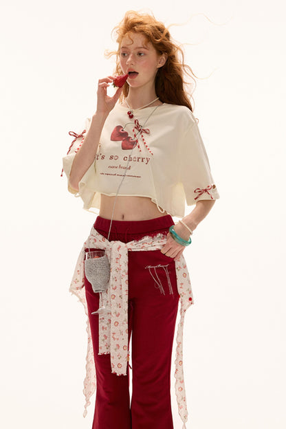 Cherry Bow Tee