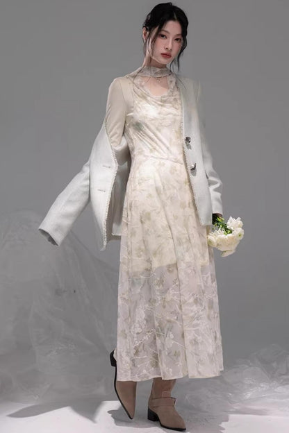 Teal Green Hemp Blazer