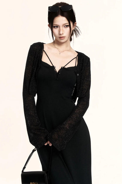 Intellectual Sleeveless Layered Dress