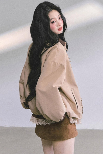 French Lace Stripe Shirt Set-Up