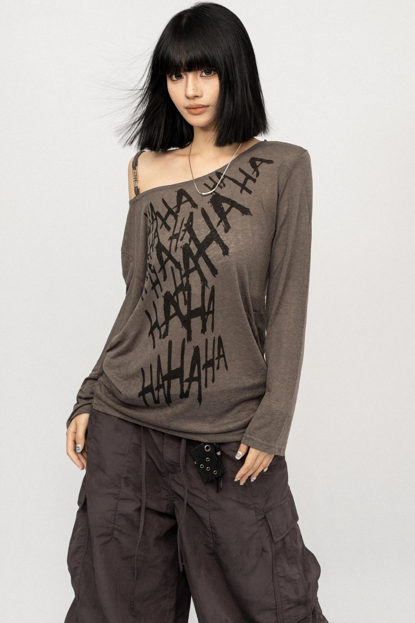 Vintage Off-the-Shoulder Smock Top