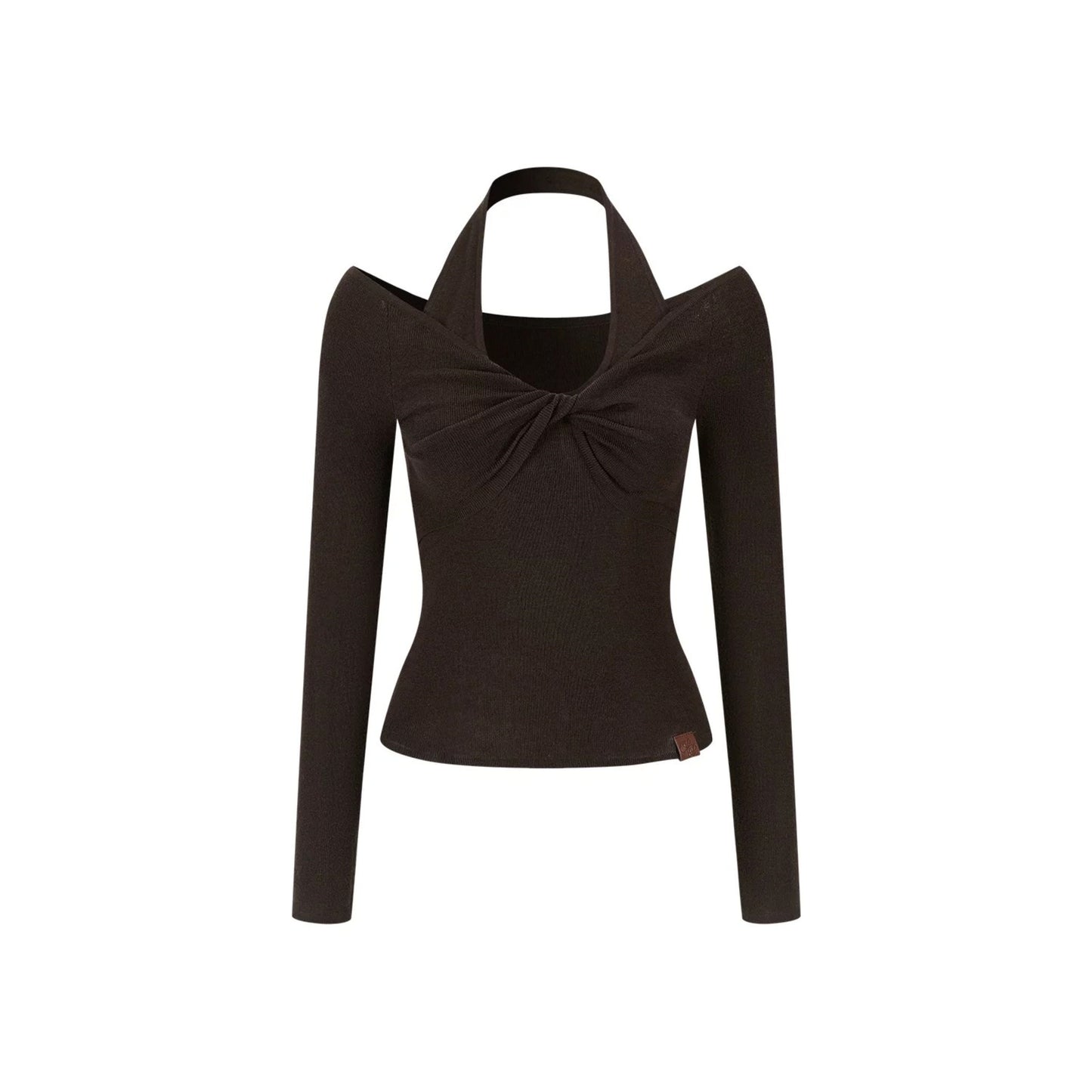 Merino Wool Off-Shoulder Top