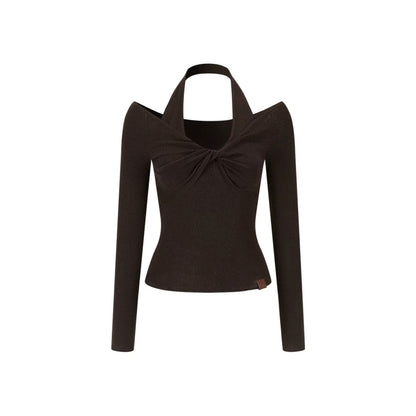Merino Wool Off-Shoulder Top
