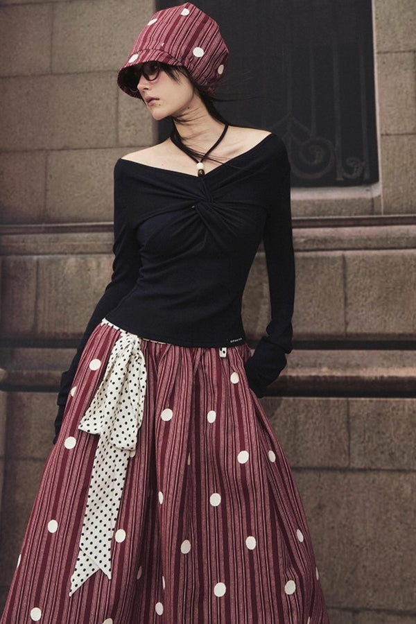 Sunset One-Shoulder T-Shirt