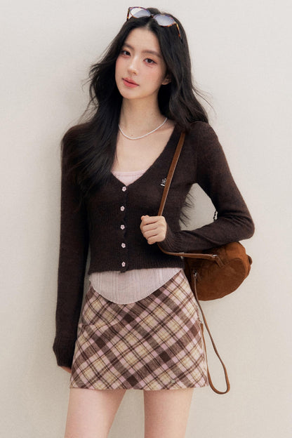 Vintage High-Waisted A-Line Skirt