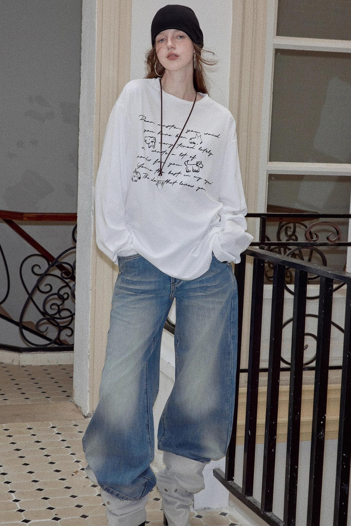 Cotton Printed Long Sleeve T-Shirt