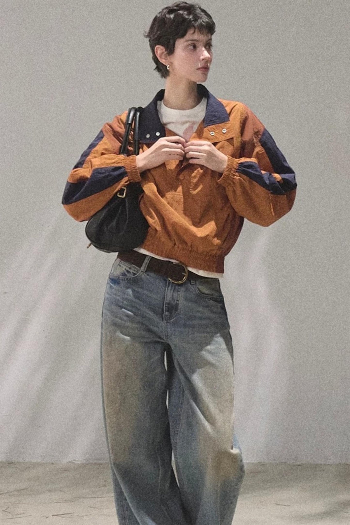 Vintage Hand-Painted Jeans Set