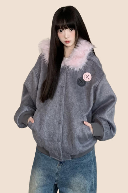 Autumn Vintage Hooded Cardigan