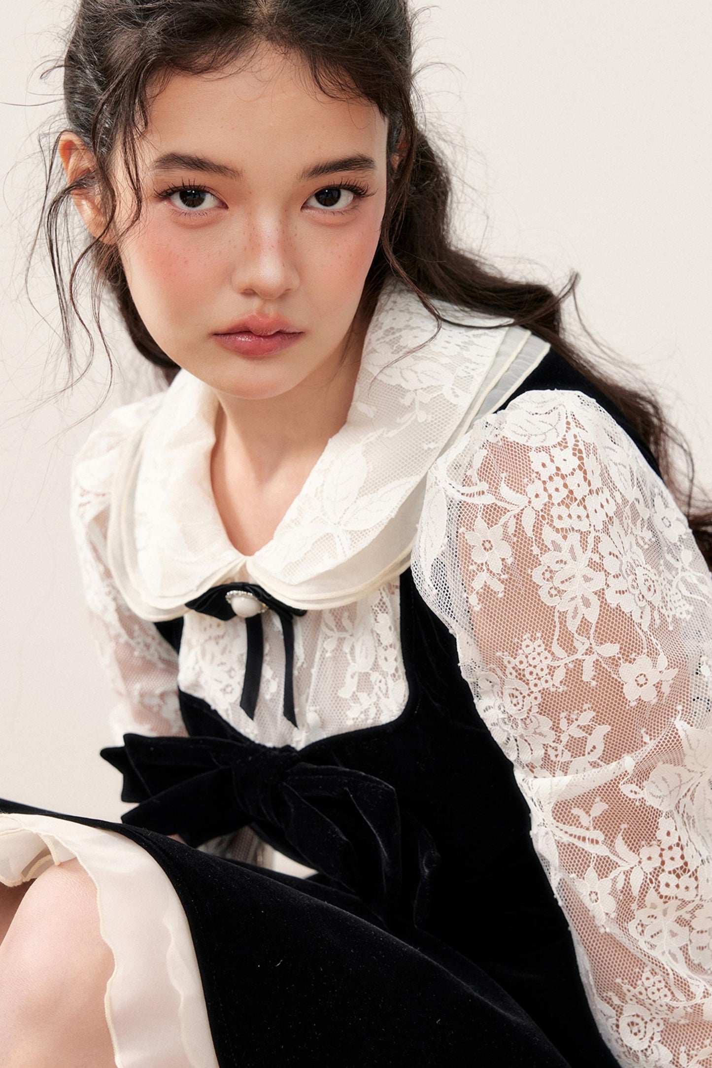 Doll Collar Princess Style Lace Dress