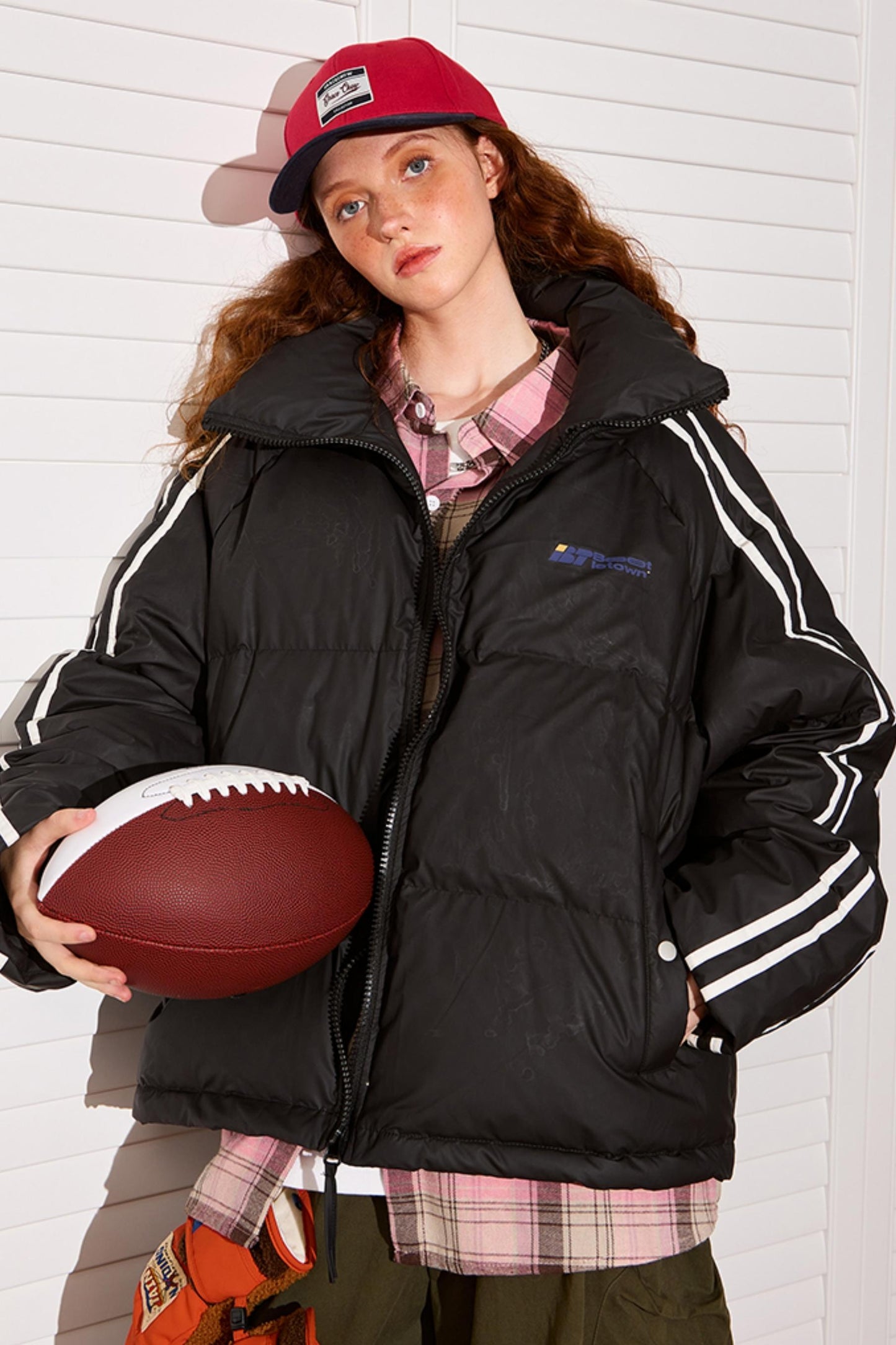 Vintage Stand-Up Collar Down Jacket