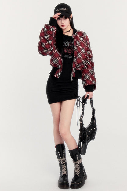 Reversible Plaid Plush Jacket