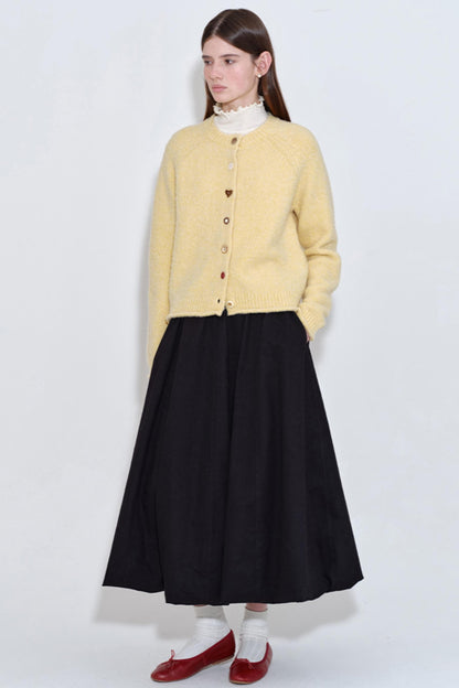 Soft Yellow Wool Blend Top