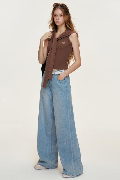 Navycore Tencel Yarn Cape Set