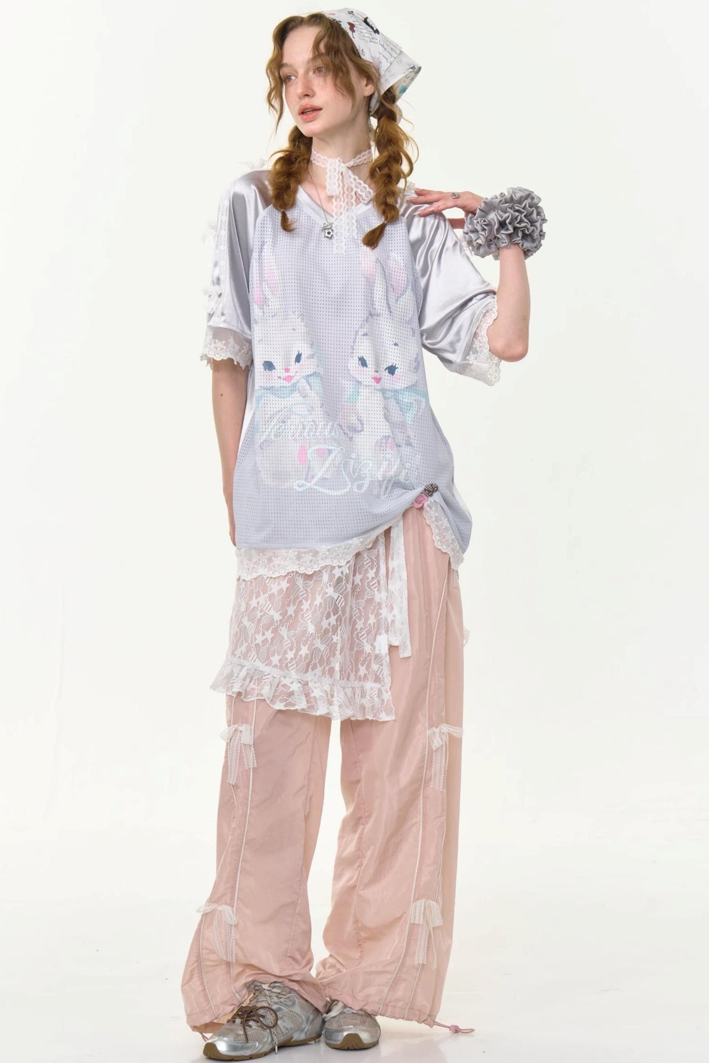 Summer Rabbit V-Neck Tee