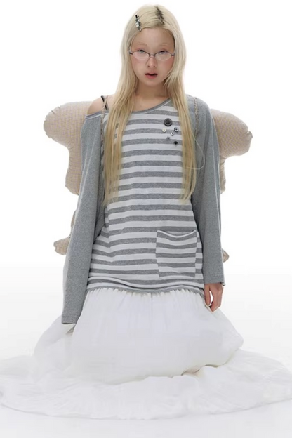 Patchwork Lace A-Line Skirt