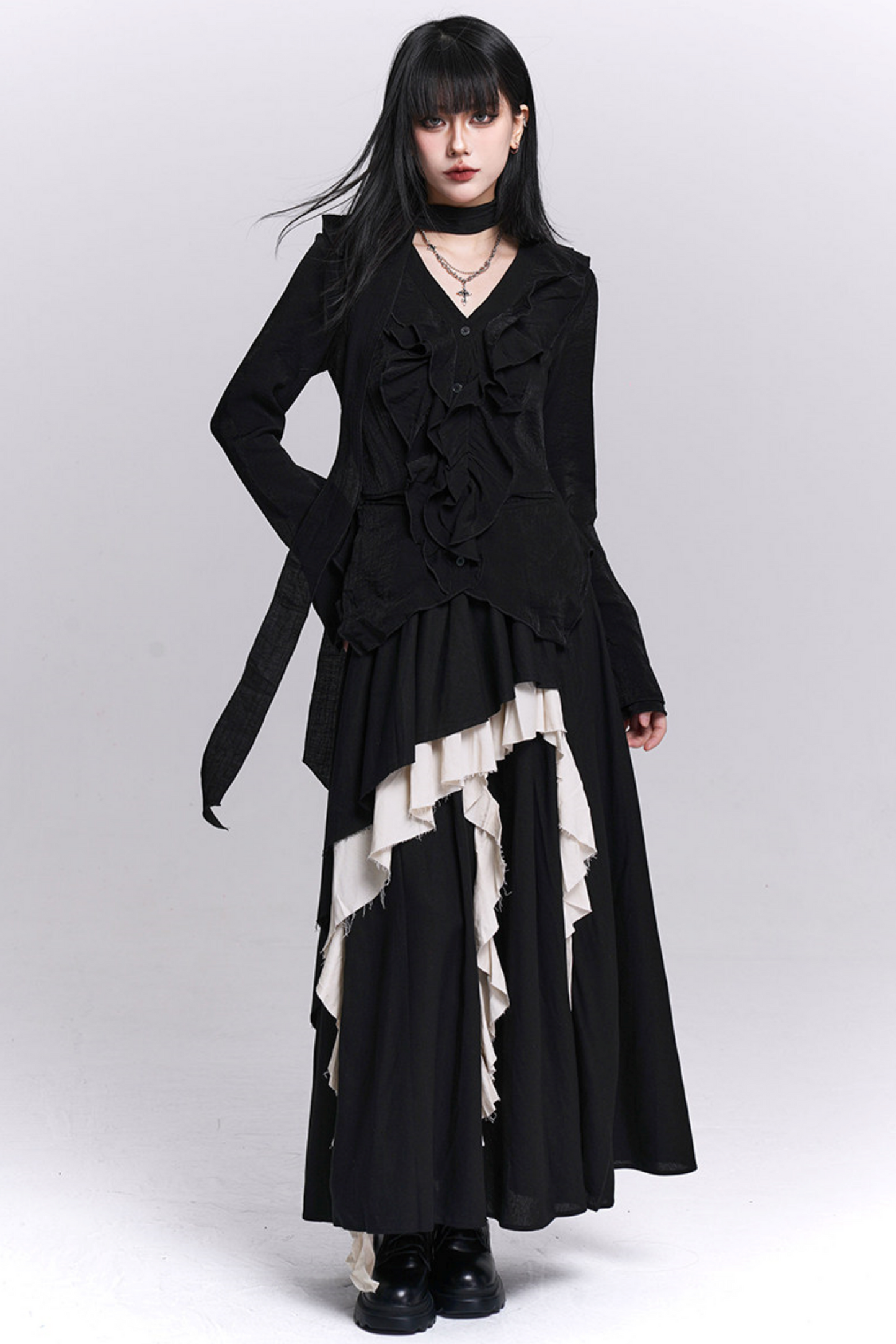 Black Ghostly Top Set