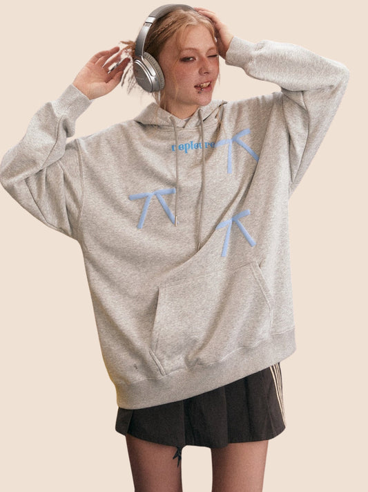 Bow Retro Hooded Sweatshirt