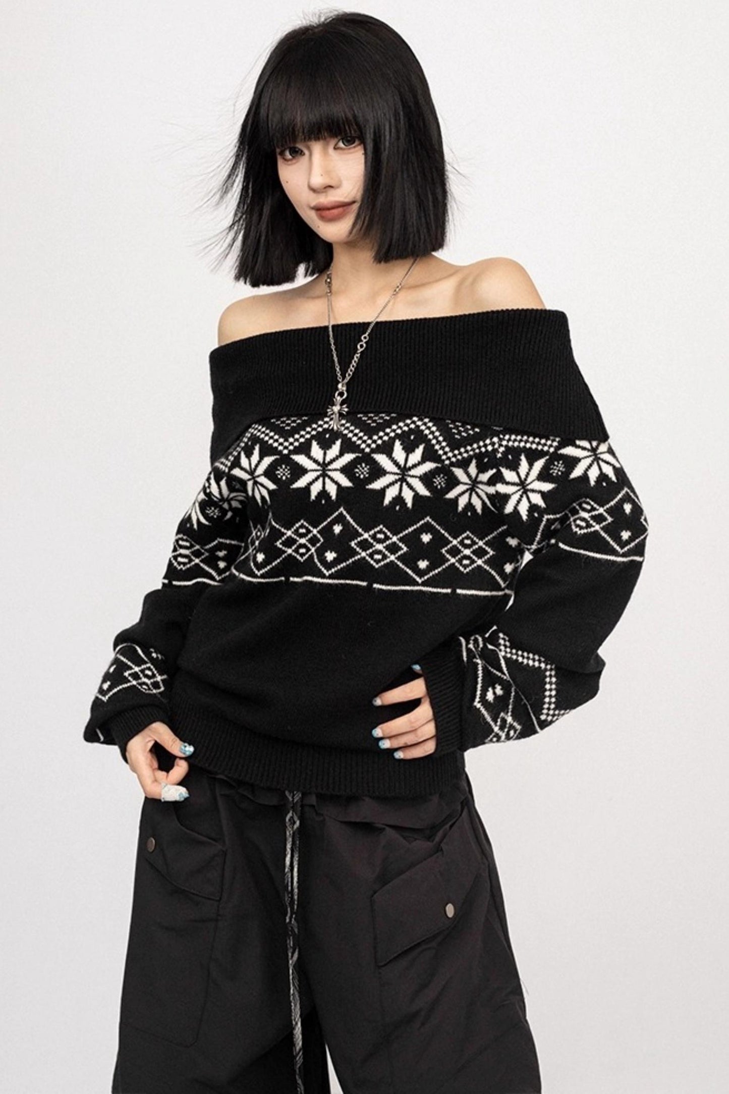 Lazy Spice Jacquard Sweater
