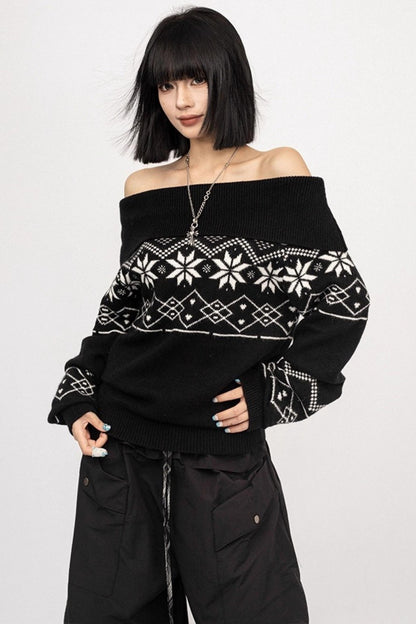 Lazy Spice Jacquard Sweater