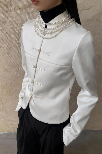 Satin Modern Fit Winter Coat