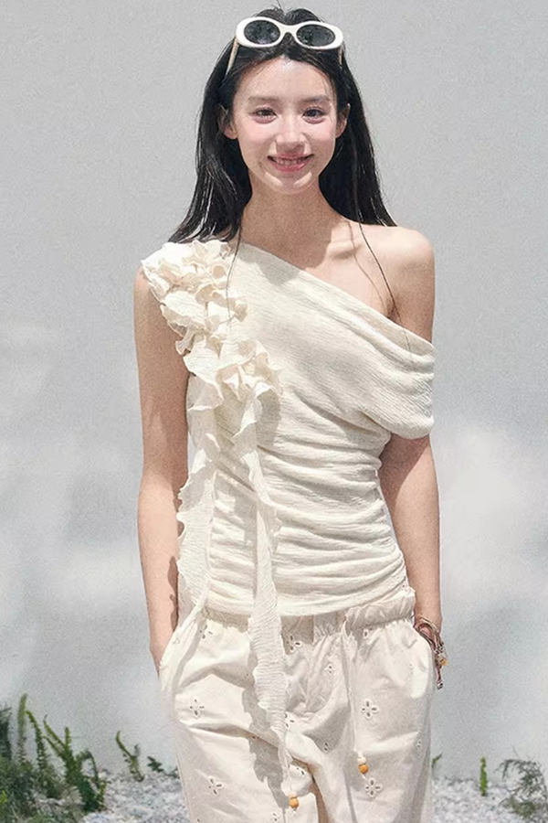 Light Whisper Ruffled Blouse