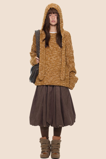 Vintage Knitted Top & Hat Set