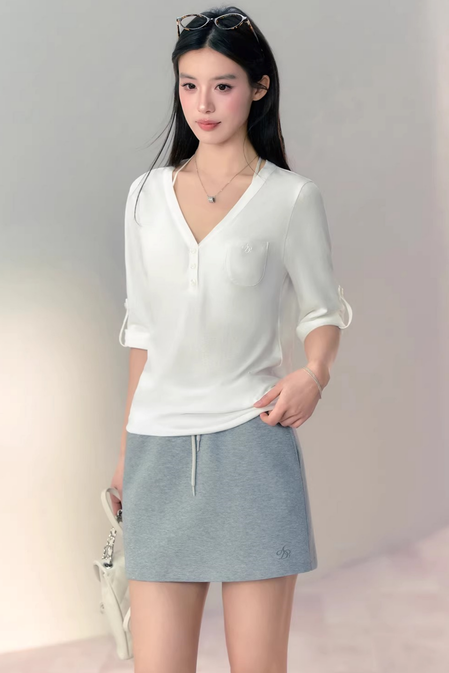 Snowflake Linen Blouse