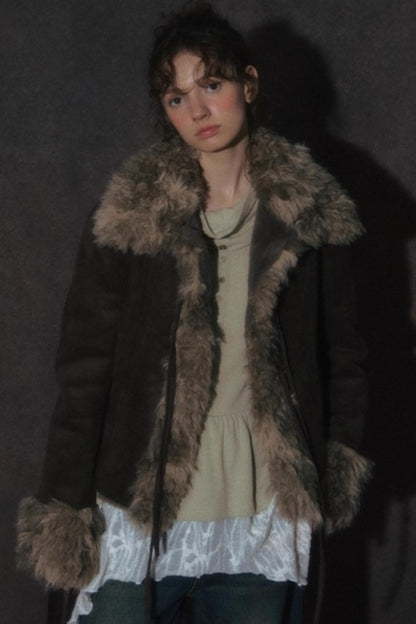 Thick Deerskin Fleece Integrated Jacket