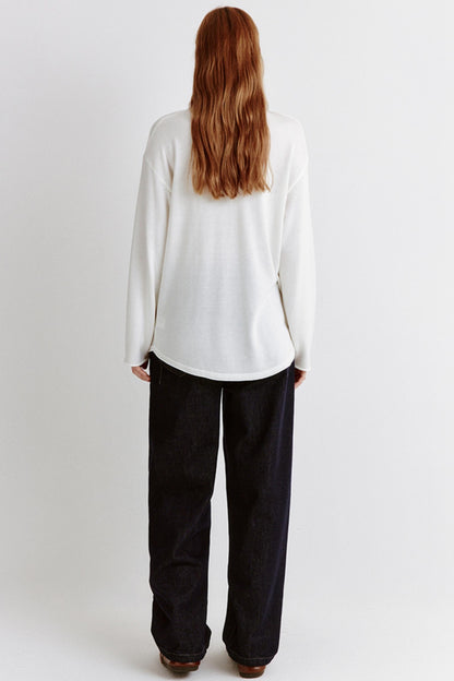 Relaxed Wool Patch Top
