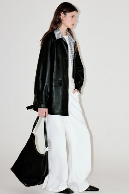 Versatile Retro Leather Jacket