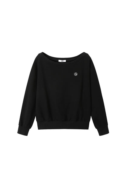 [Neu im 5. September] ANDYET AD1 ORIGINAL OFF-THE-SHOULDER SWEATSHIRT EINFACHES KOMMUTIERTES LOSES UND VIELSEITIGES CASUAL-TOP