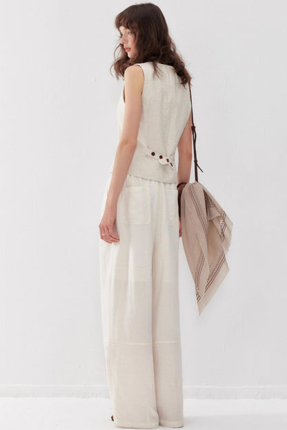 Linen Draped Pants