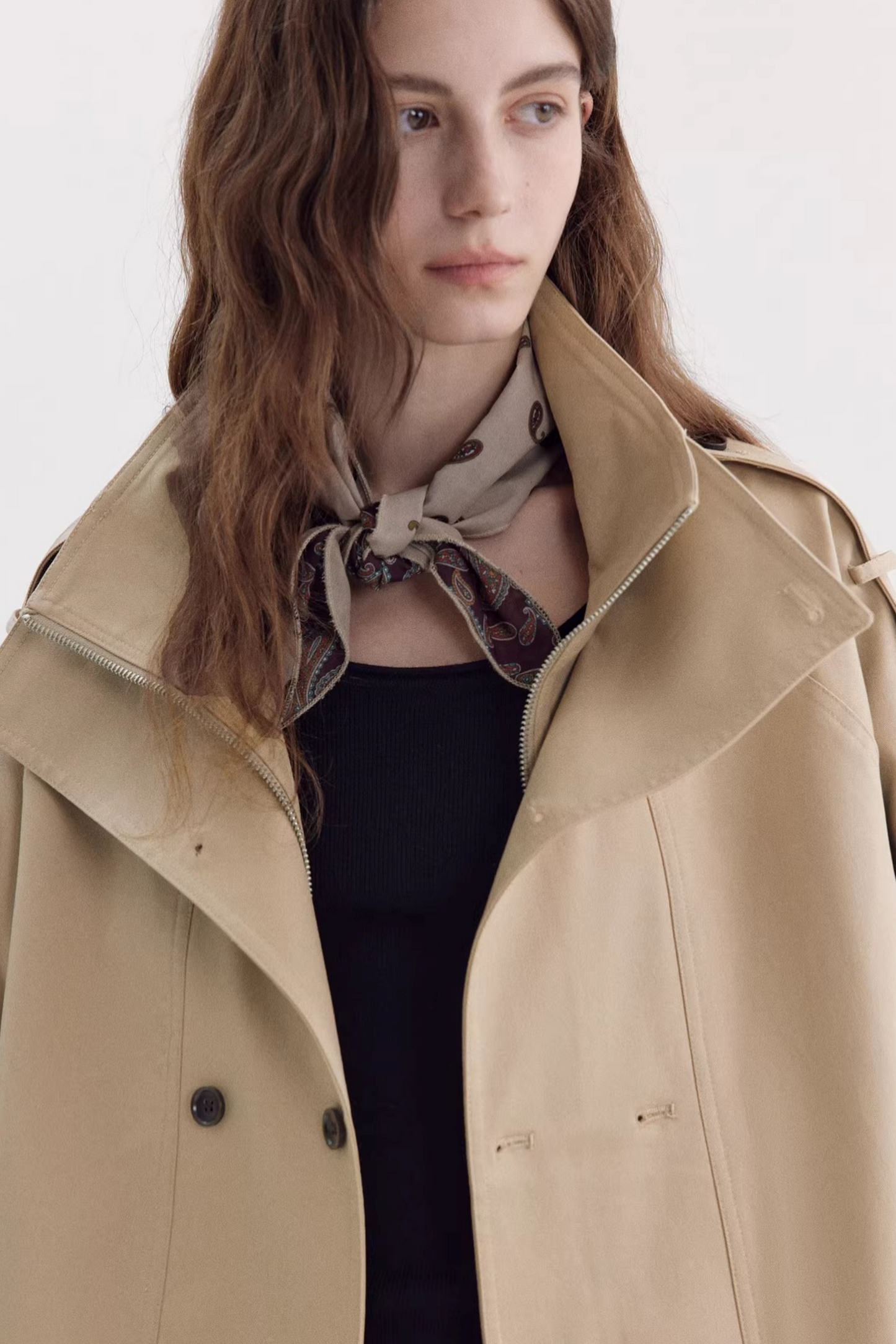 Vintage Khaki Trench Coat