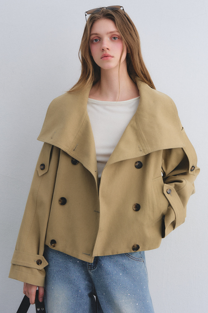 Flower Bud Cocoon Jacket Jeans Set-Up