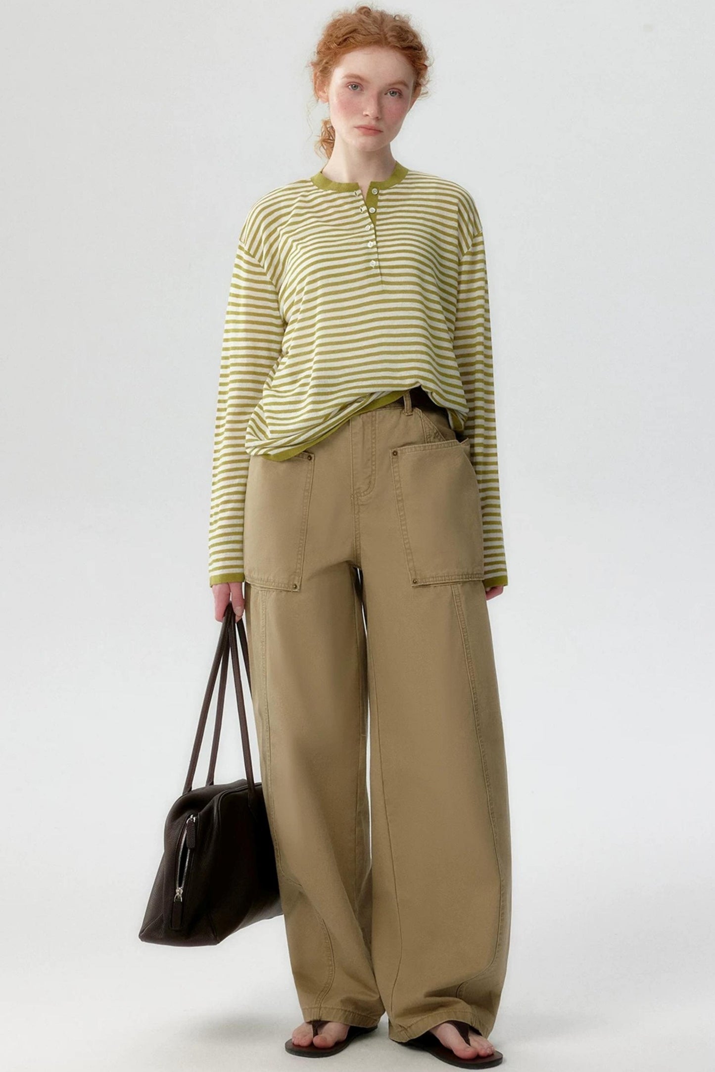 Vintage Khaki Denim Pants