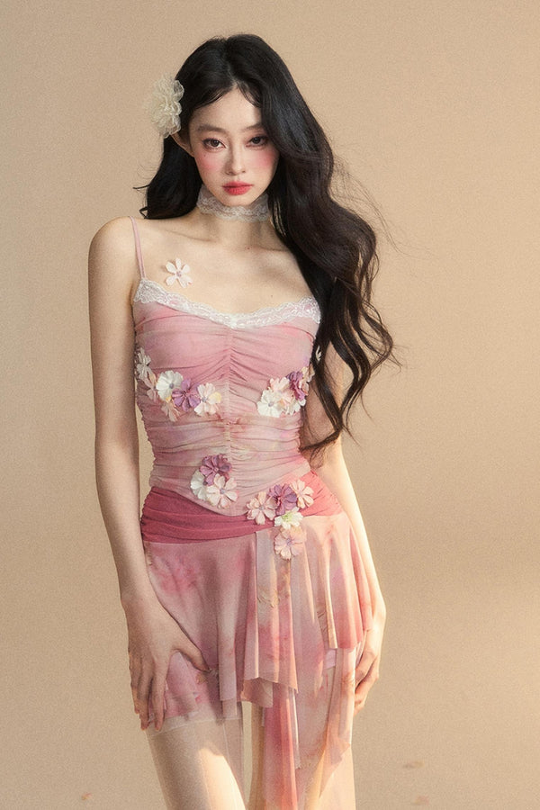 Lace Strap Skirt Set-Up