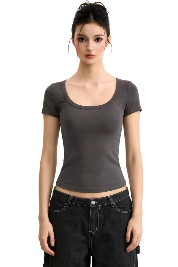Solid Color Slim Top