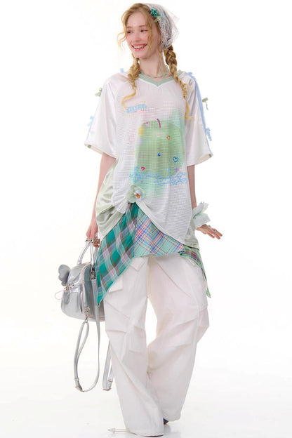 Summer Apple Print Tee