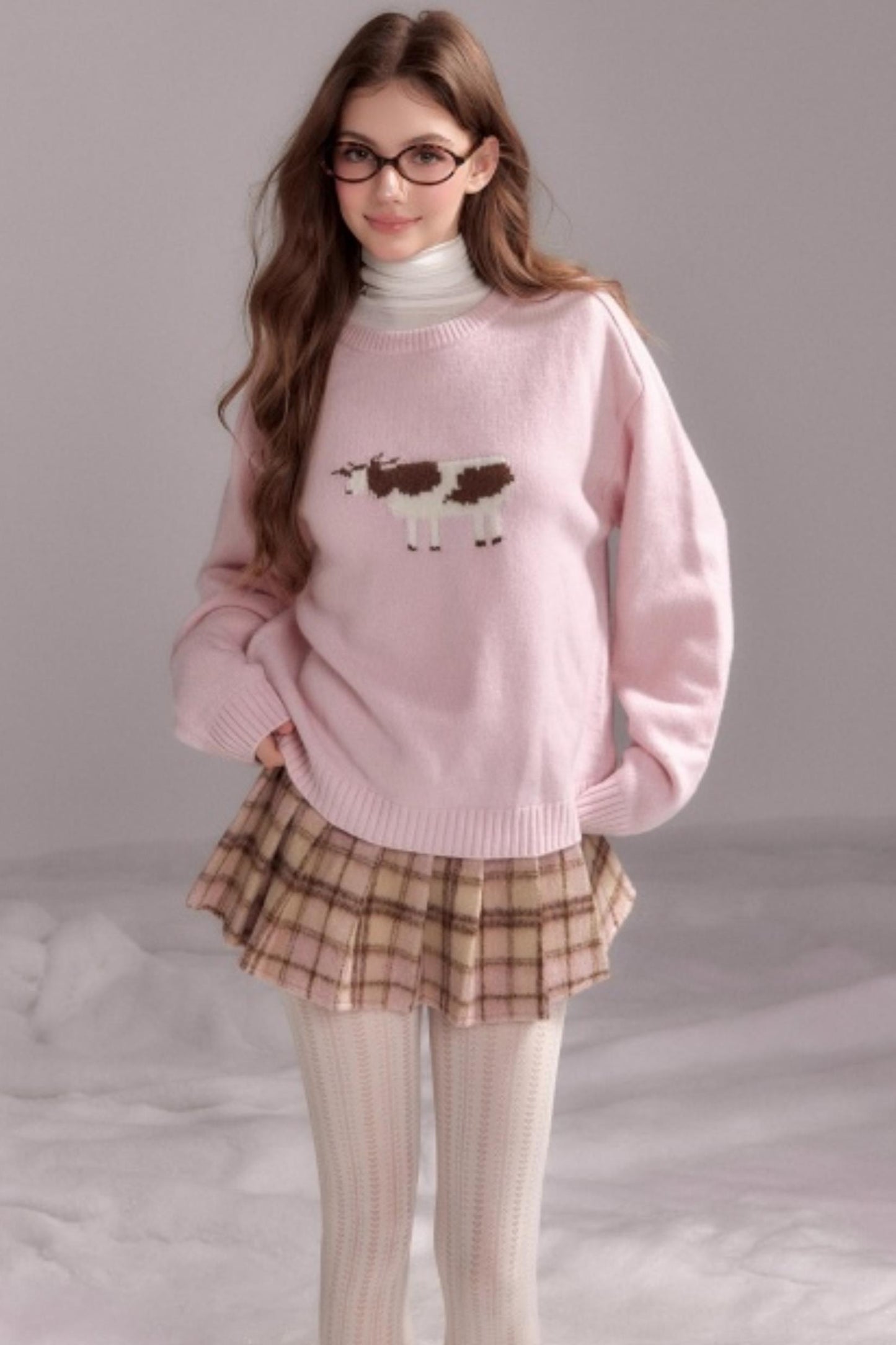 Strawberry Wool Crewneck Sweater