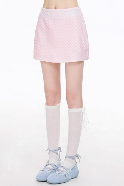 Polka Dot A-Line Skirt