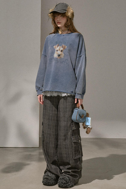 Lazy Vintage Style Pullover Top