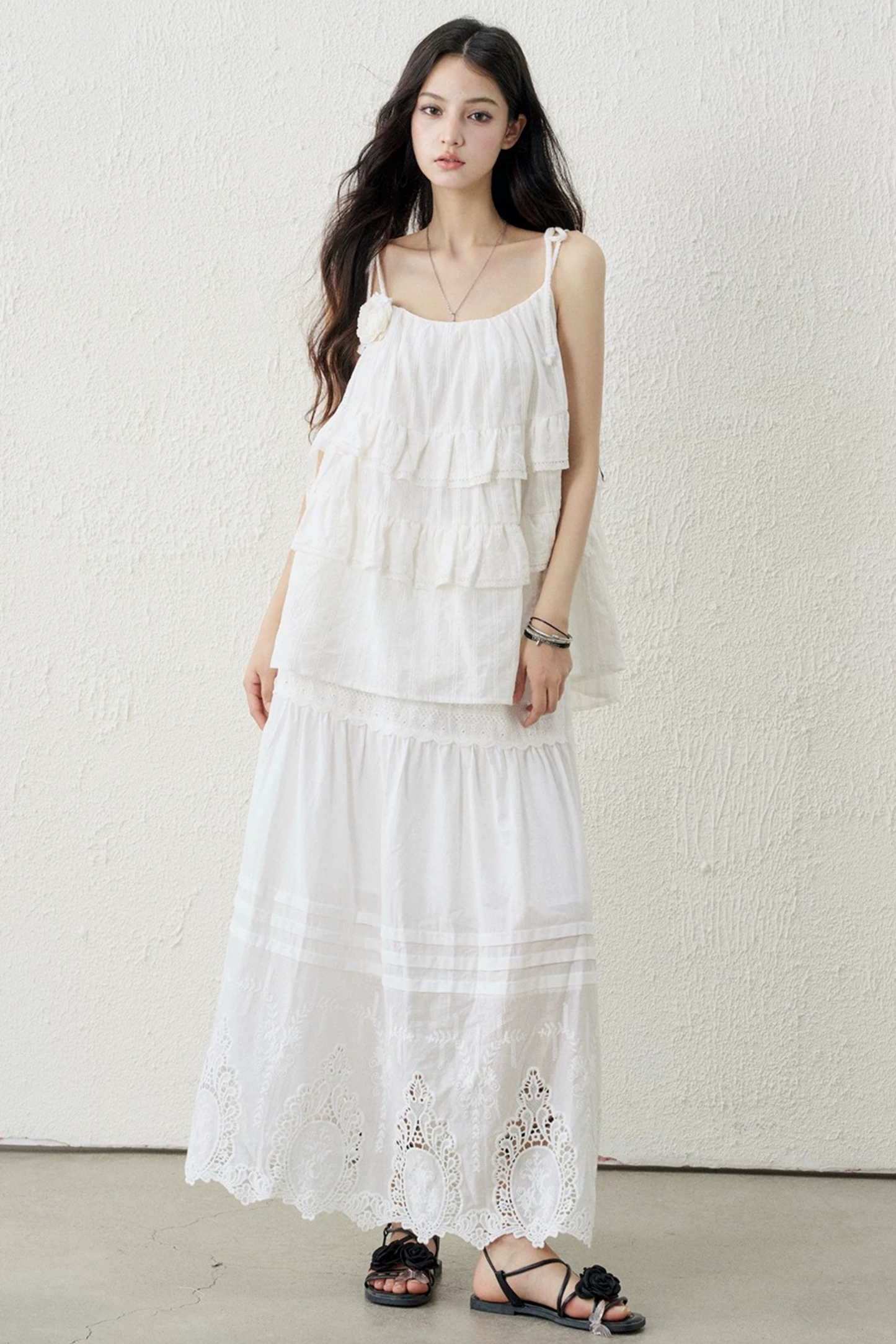Ghostly Ruffled Halter Top