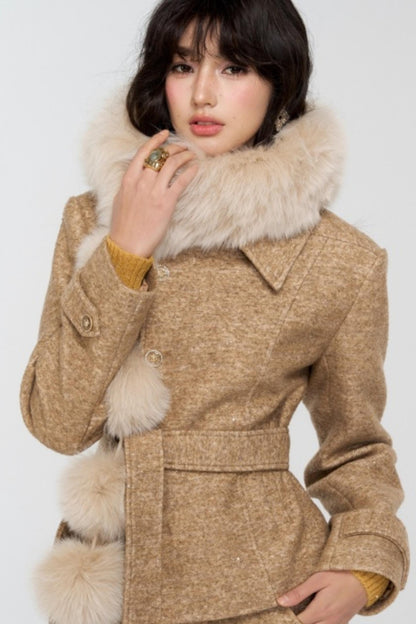 Real Fox Fur Collar Scarf