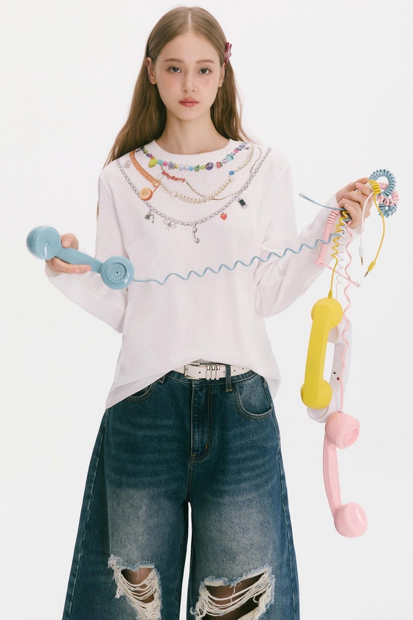 End of Summer Chain Print Top