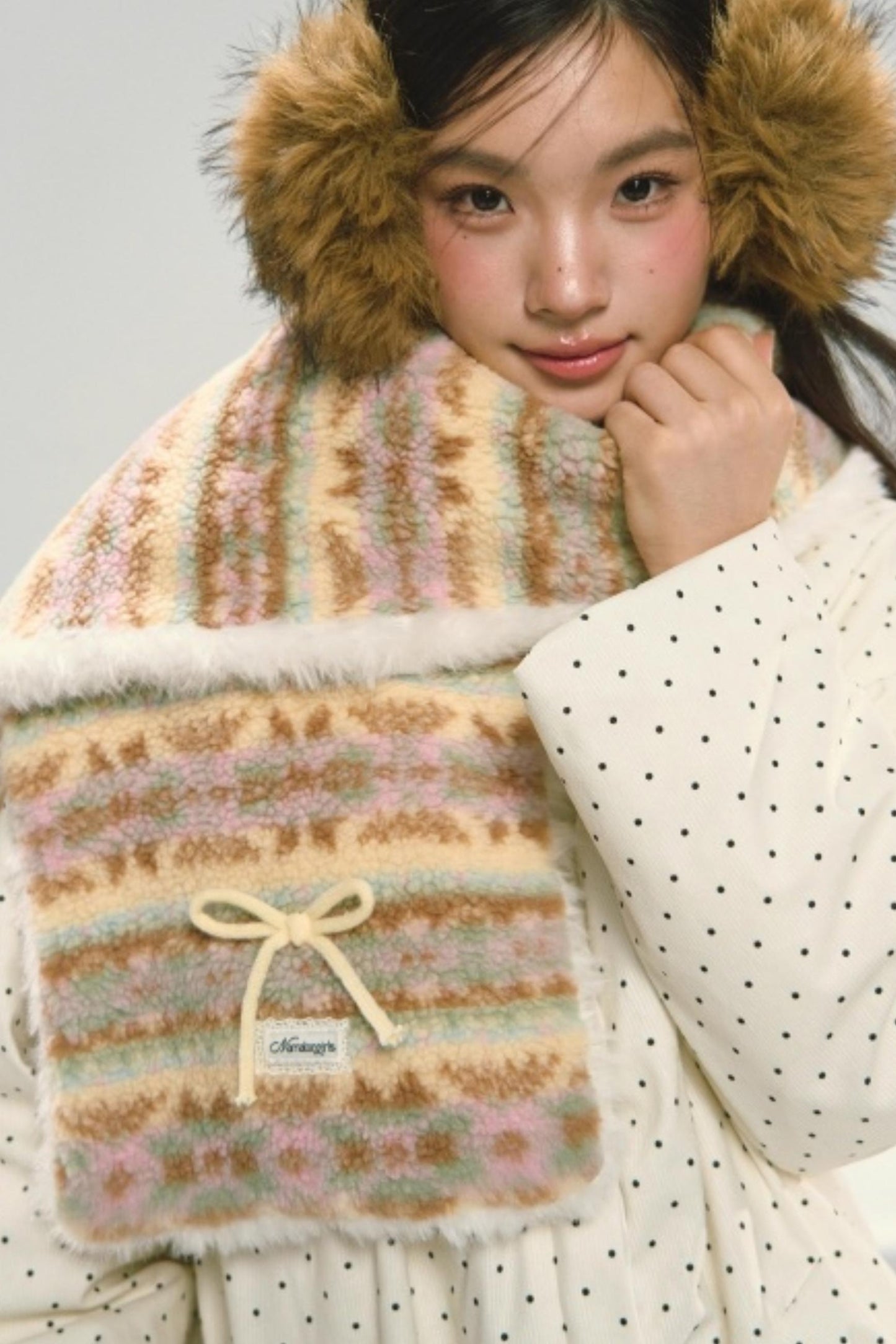 Fair Isle Plush Scarf