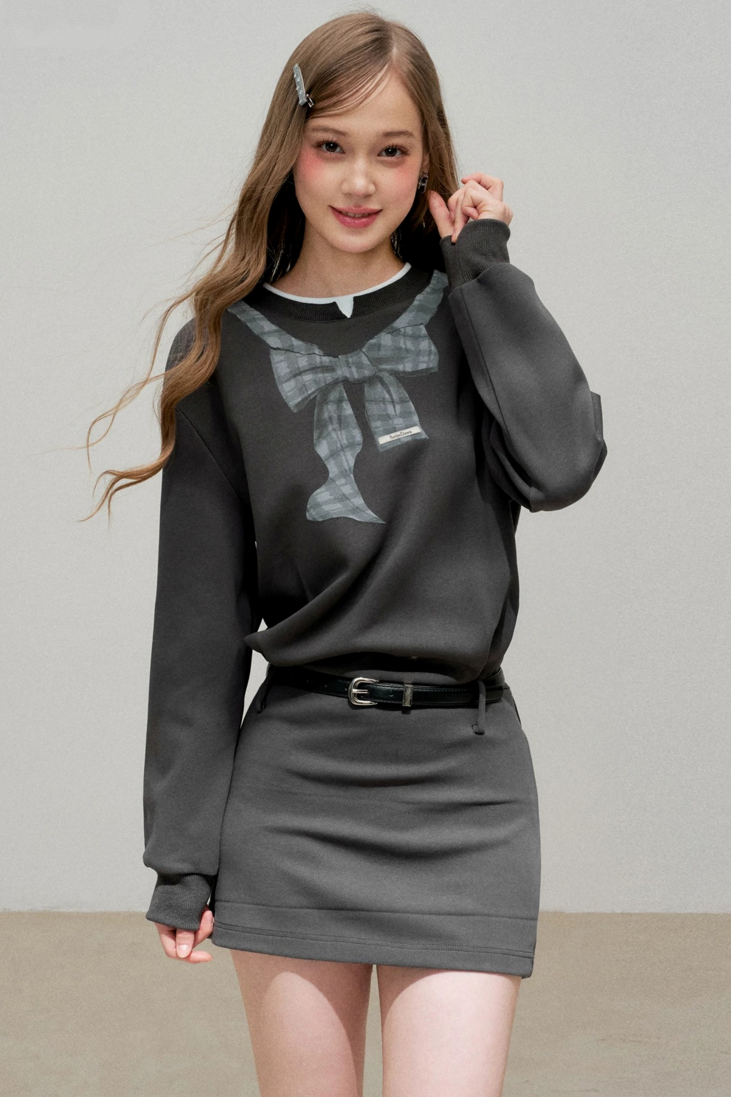 Printed Hoodie Dress