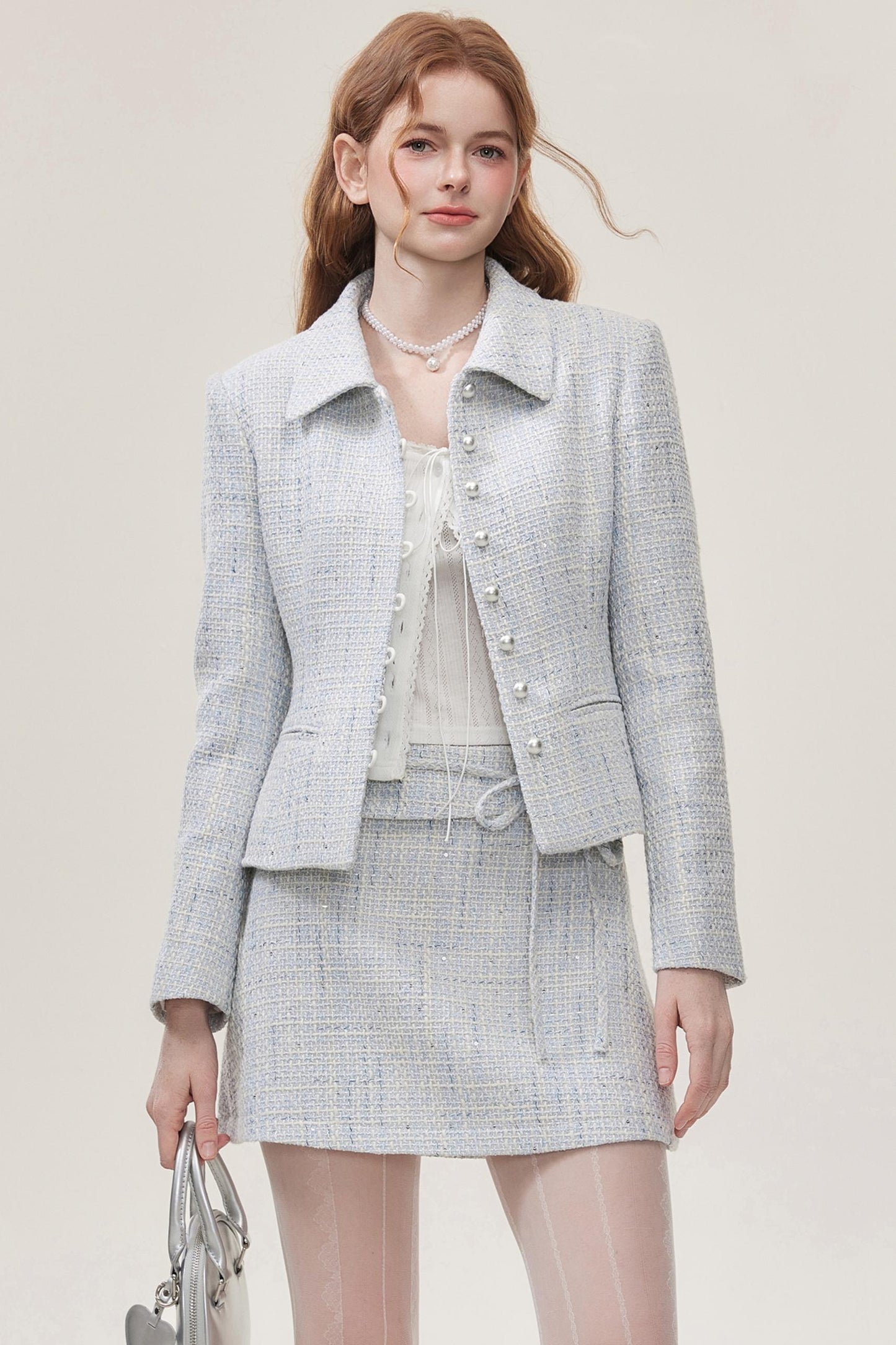 Chic Two-Piece Short Jacket Skirt Set-Up