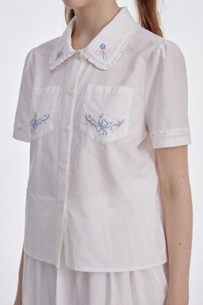 White Shirt Skirt Set-Up