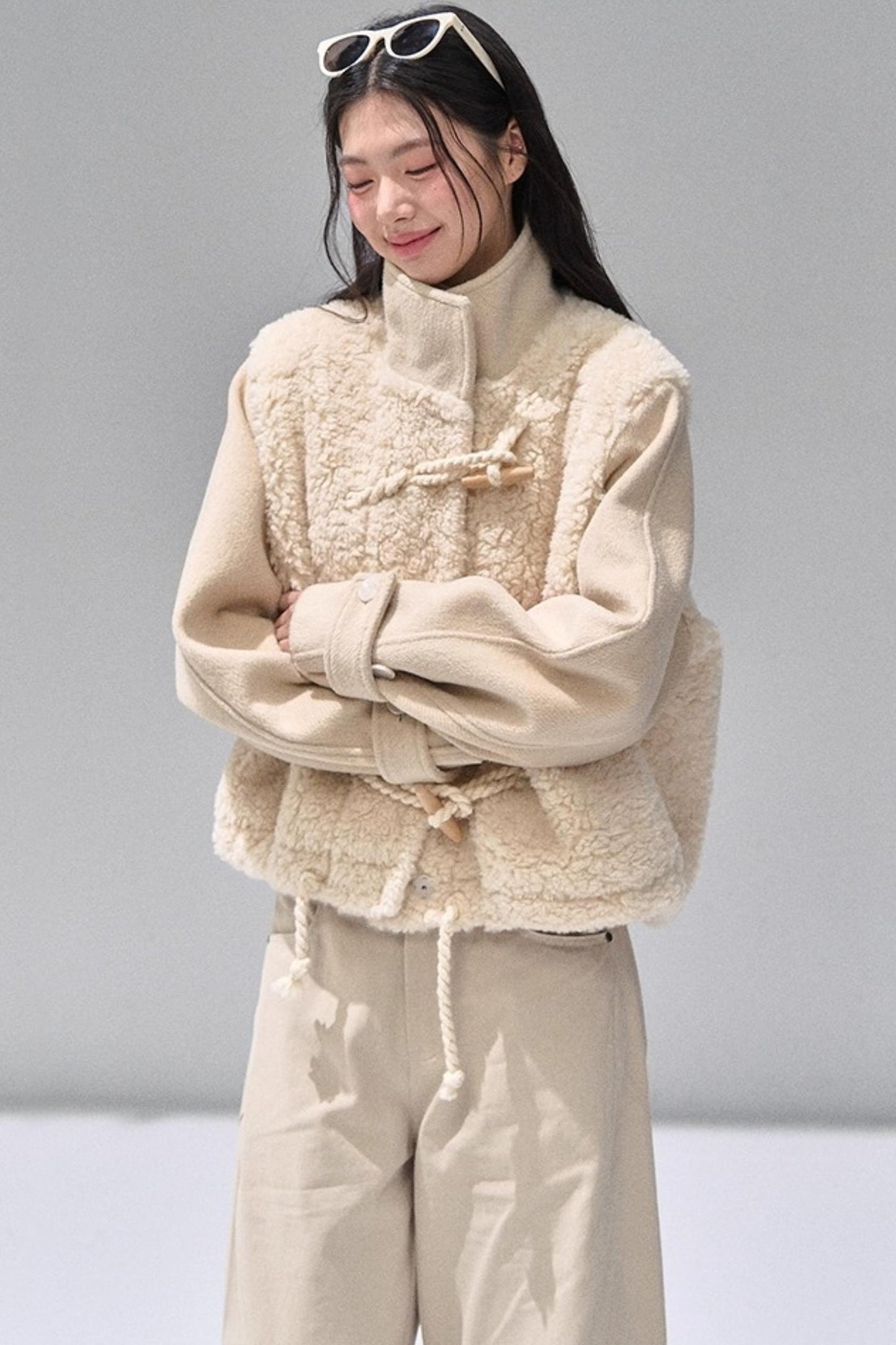 Toggle Button Woolen Coat