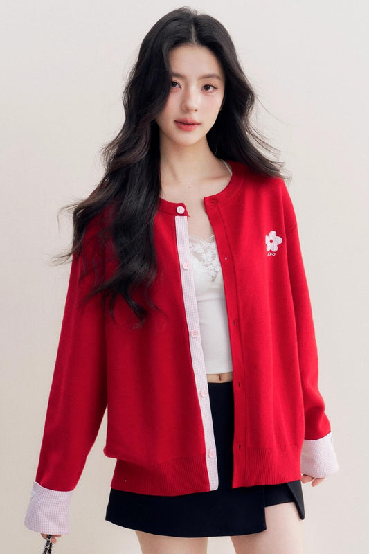 Romantic Patchwork Sweater Cardigan